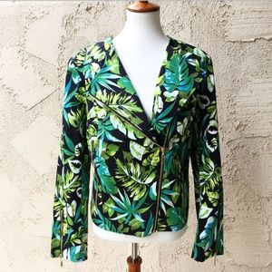 WDNY Leaf Print Blazer Size 1X